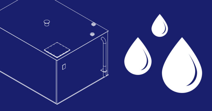 zbiornik-retencyjny-wody-deszczowej-z-tworzywa-15-m3-budowa-wewnatrz-budynku-biurowego Zbiornik retencyjny